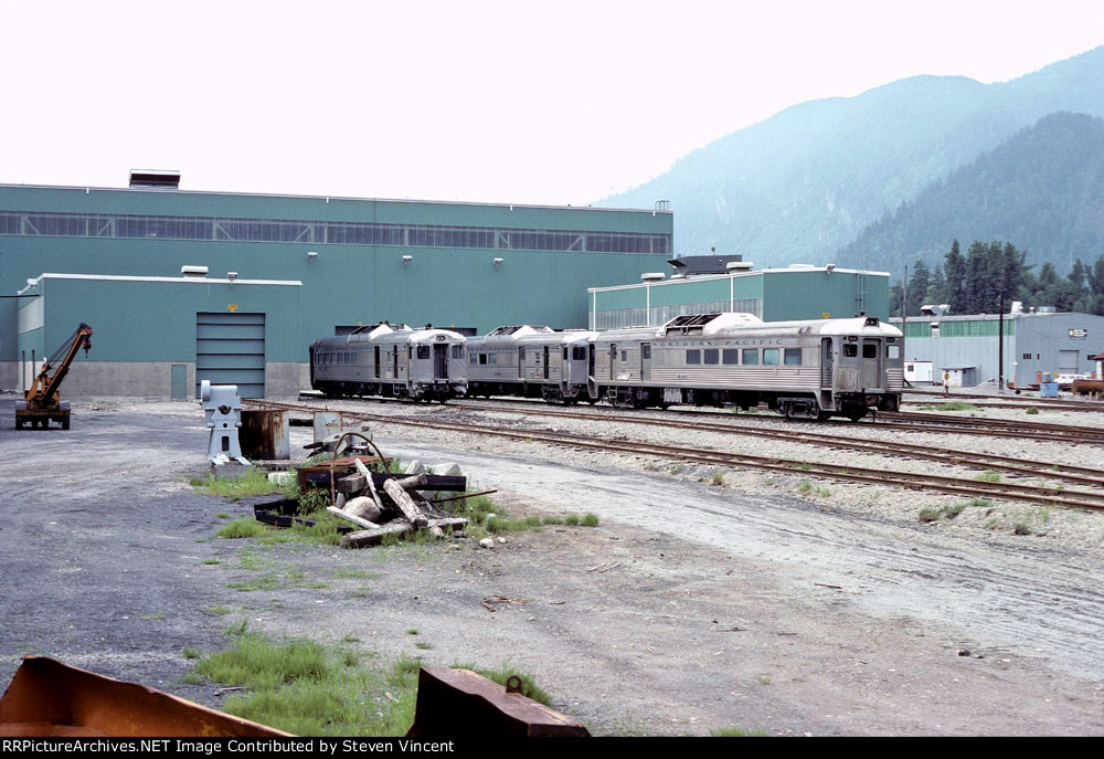 Former Northern Pacific RDC3s B-41, B-42, & B-43 outback of BCOL's shop.